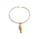 Collier artisanal liège avec pendentif sardinette orange, accessoire vegan tendance