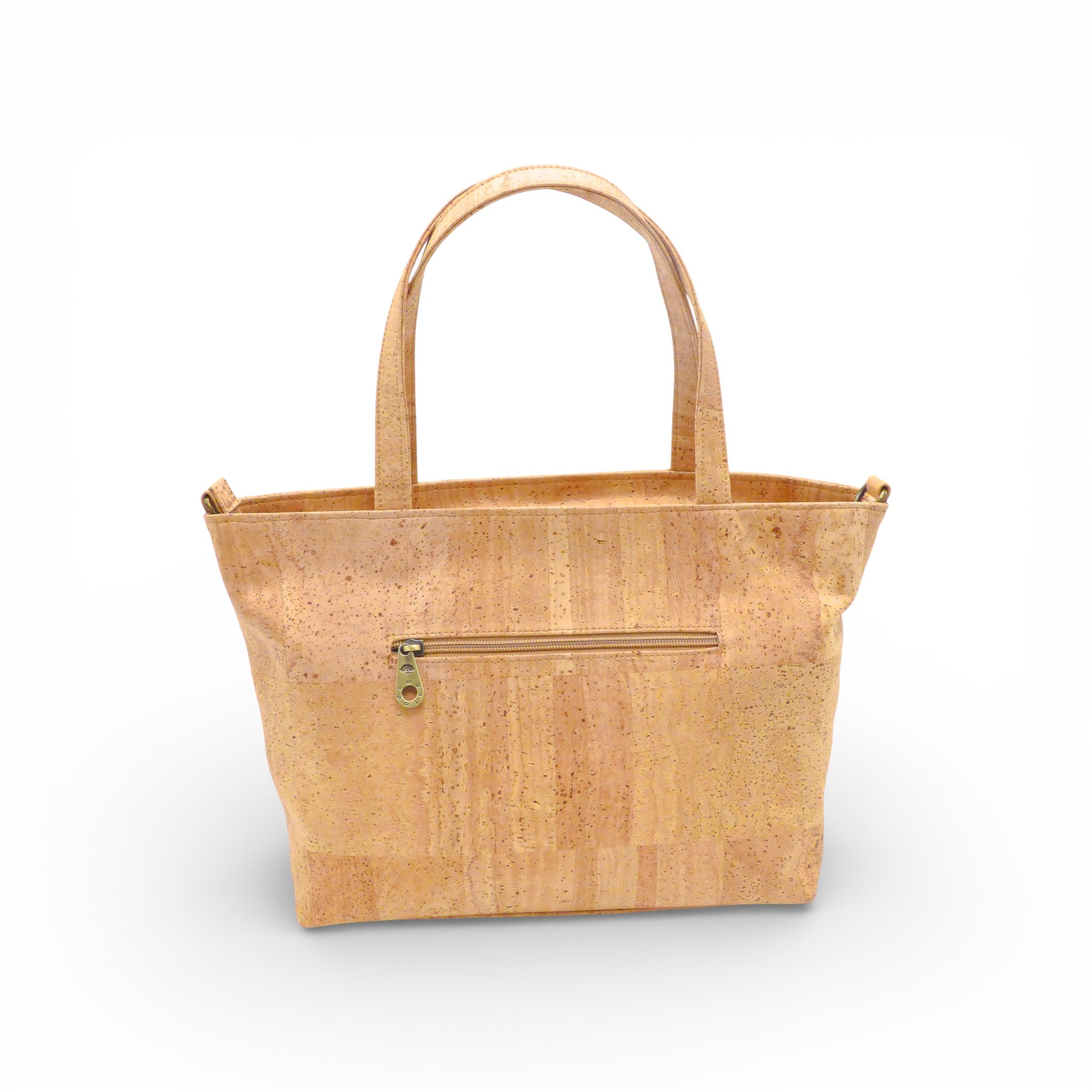 Sac à main liège Relief Montado — vue arrière poche couleur naturel vert éco-responsable