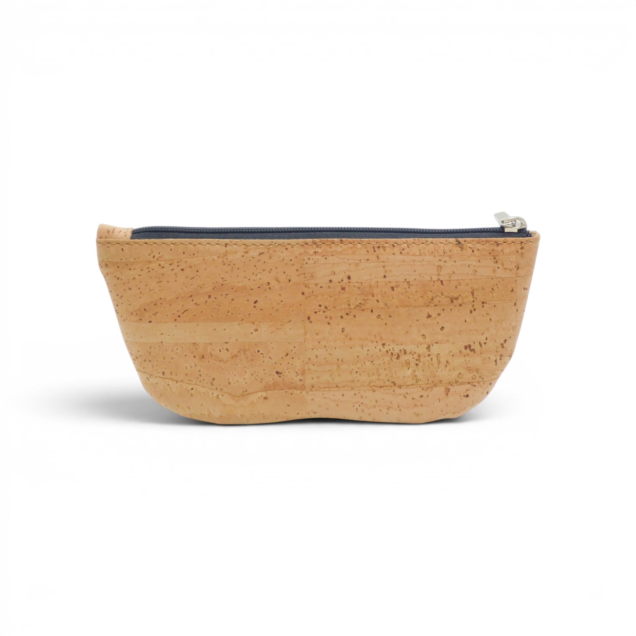 Dos d'étui à lunettes liège naturel avec fermeture éclair et cordon, cadeau écolo original