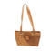 Sac cabas en liège motif étoile perforé et studs dorés — Elenco, vue trois-quarts, Portugal