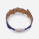 Electric blue lace-patterned cork bracelet for women by Cork Colors, showcasing intricate foliage design.