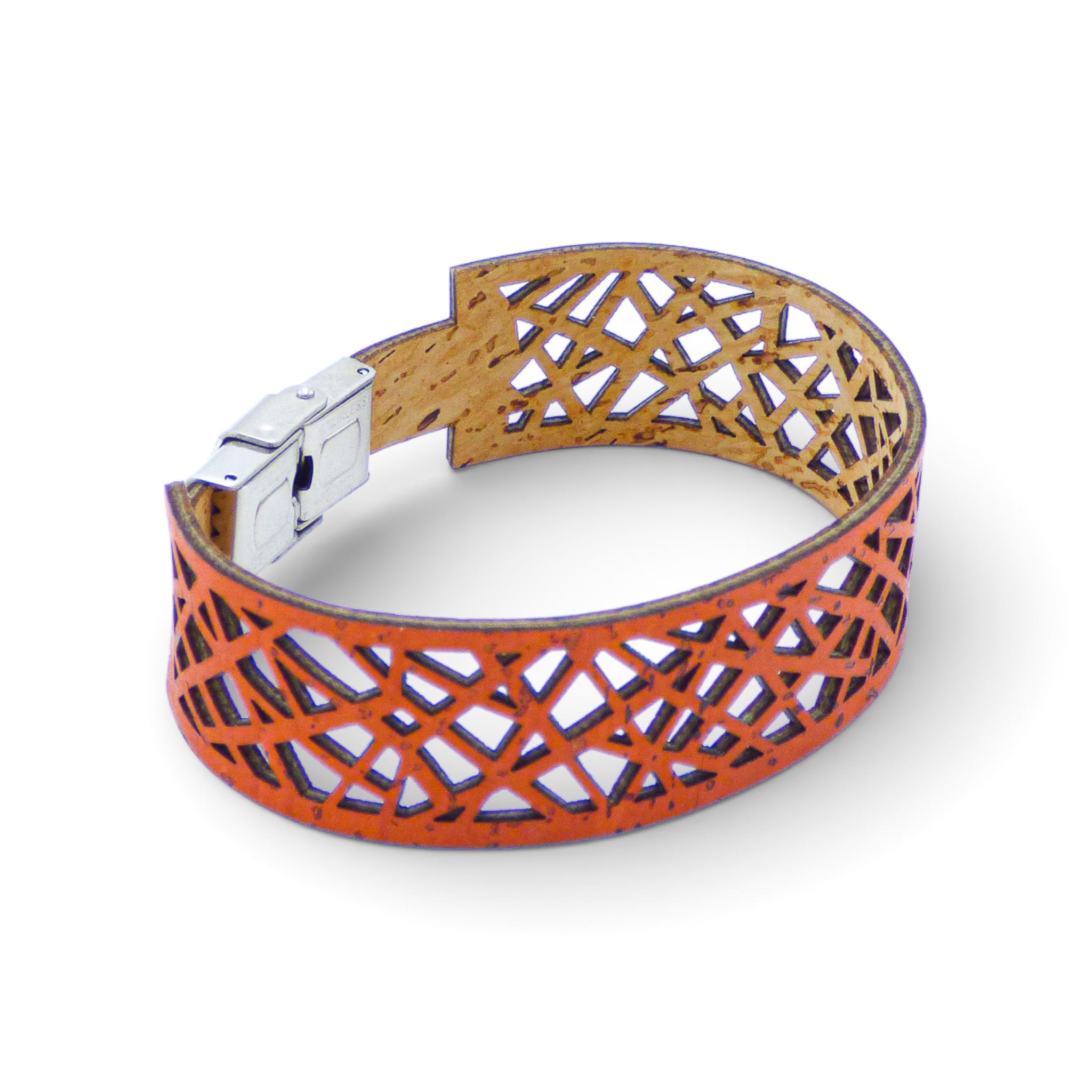 Liège motif design — manchette Cork Colors femme bijoux moderne