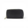 Porte-monnaie compact en liège noir zippé — Marla Pais, tirette dorée, Portugal
