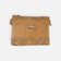 Pochette en liège à bandeau Atlas, facettes bleu gris et ocre