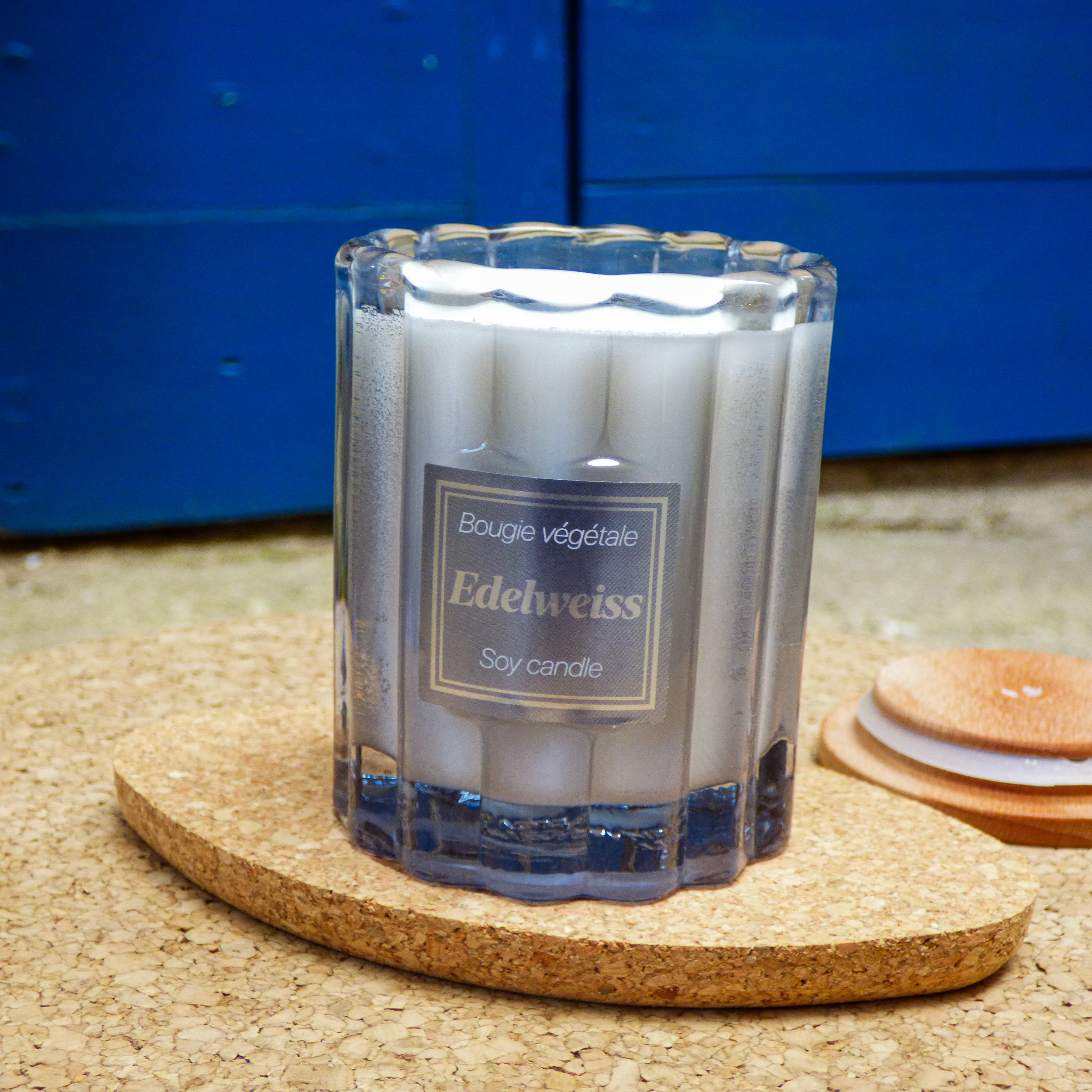 Support bougie simple en liège du Portugal — bougeoir minimaliste naturel