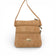 Sac bandoulière en liège naturel uni — Montado, double zip, deux poches, Portugal