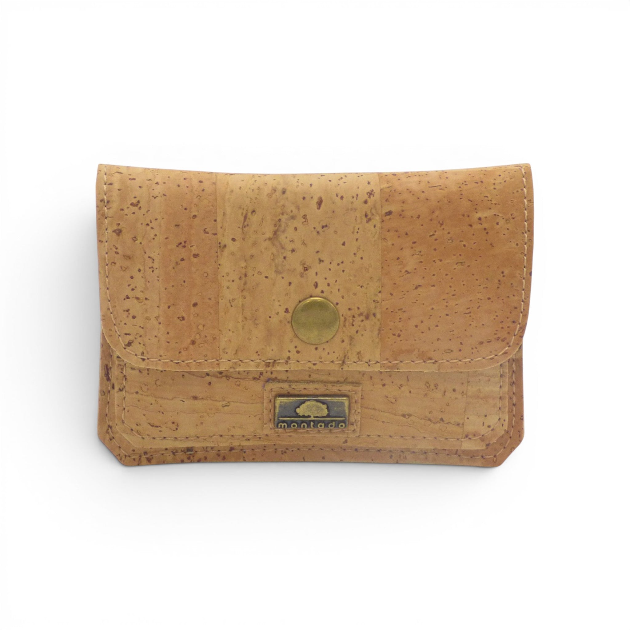 Accessoire de poche beige brut, détail texture granuleuse liège