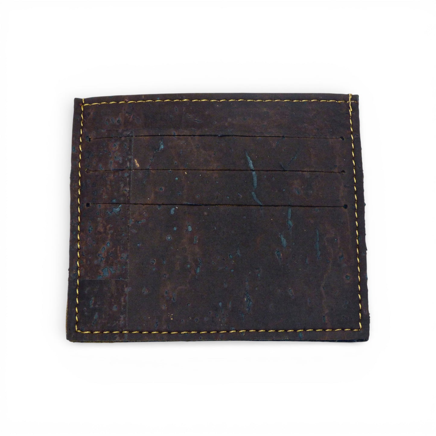 Ultra-slim Amador Varum porte-cartes in brown, featuring 6 slots for secure card storage and a stylish design.