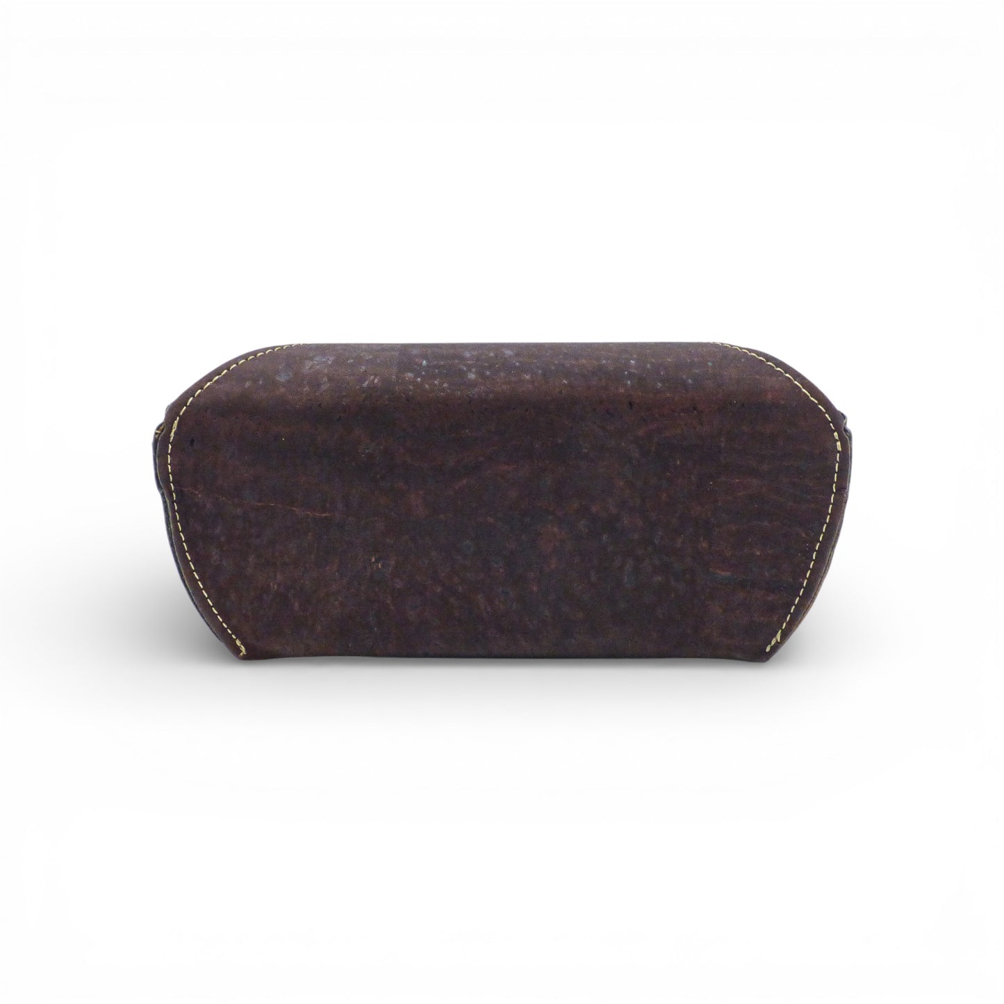 Étui à lunettes semi-rigide "Chocolat" en liège marron, au design robuste et durable, signé Kacaus.