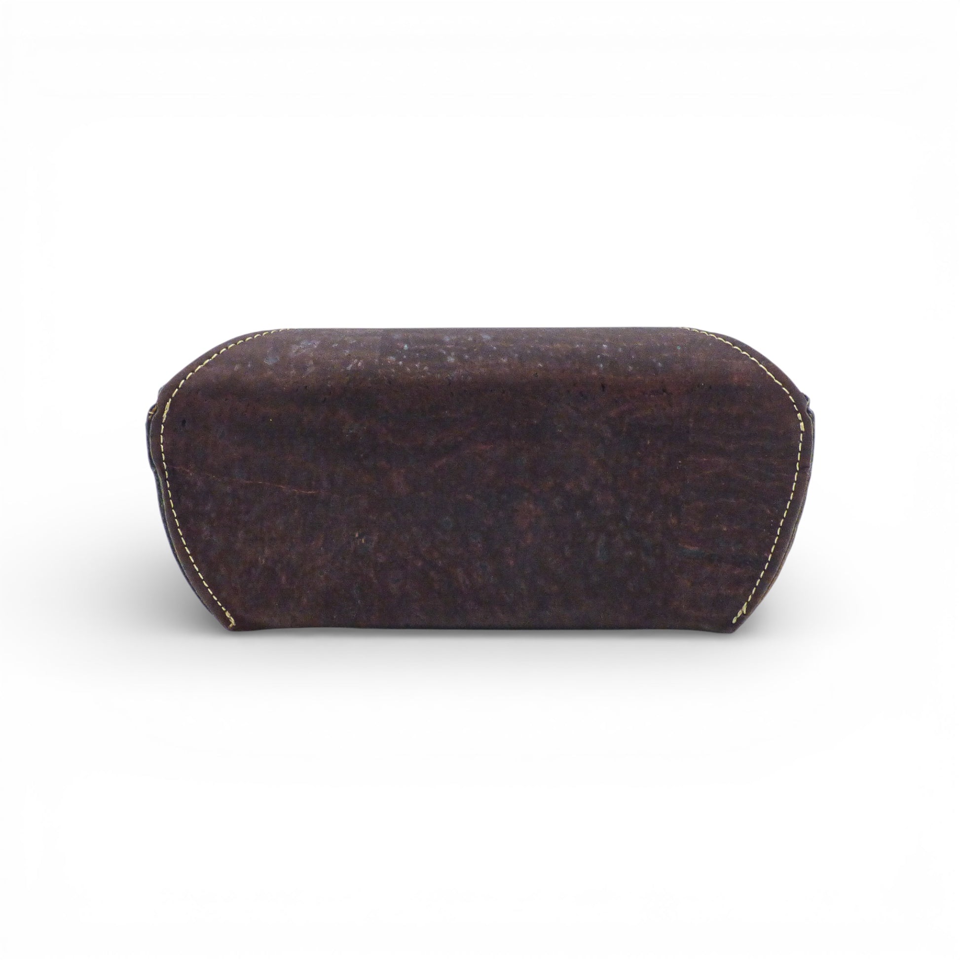 Étui à lunettes semi-rigide "Chocolat" en liège marron, au design robuste et durable, signé Kacaus.