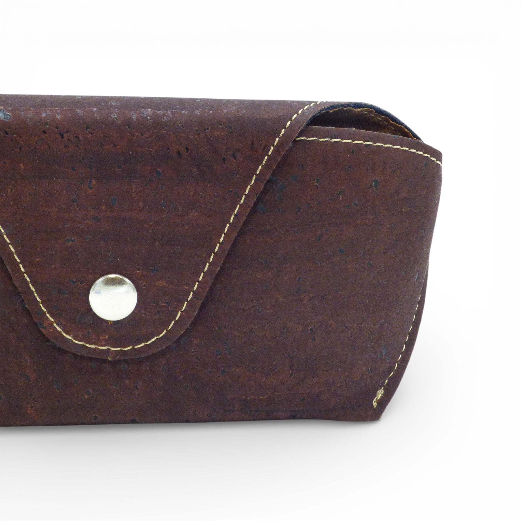 Étui lunettes semi-rigide Chocolat Kacaus — liège marron protection anti-rayure élégant