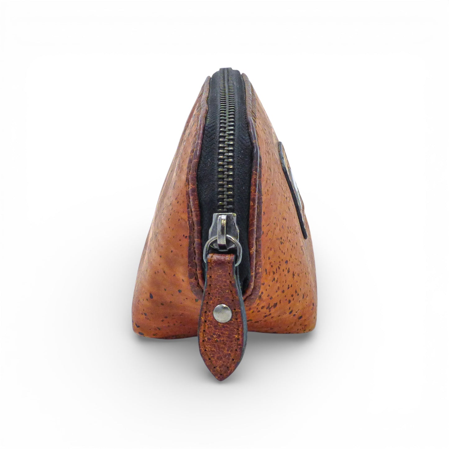 Porte monnaie en cuir et liège Marla Pais, design élégant avec textures naturelles, couleur riche et finitions soignées.