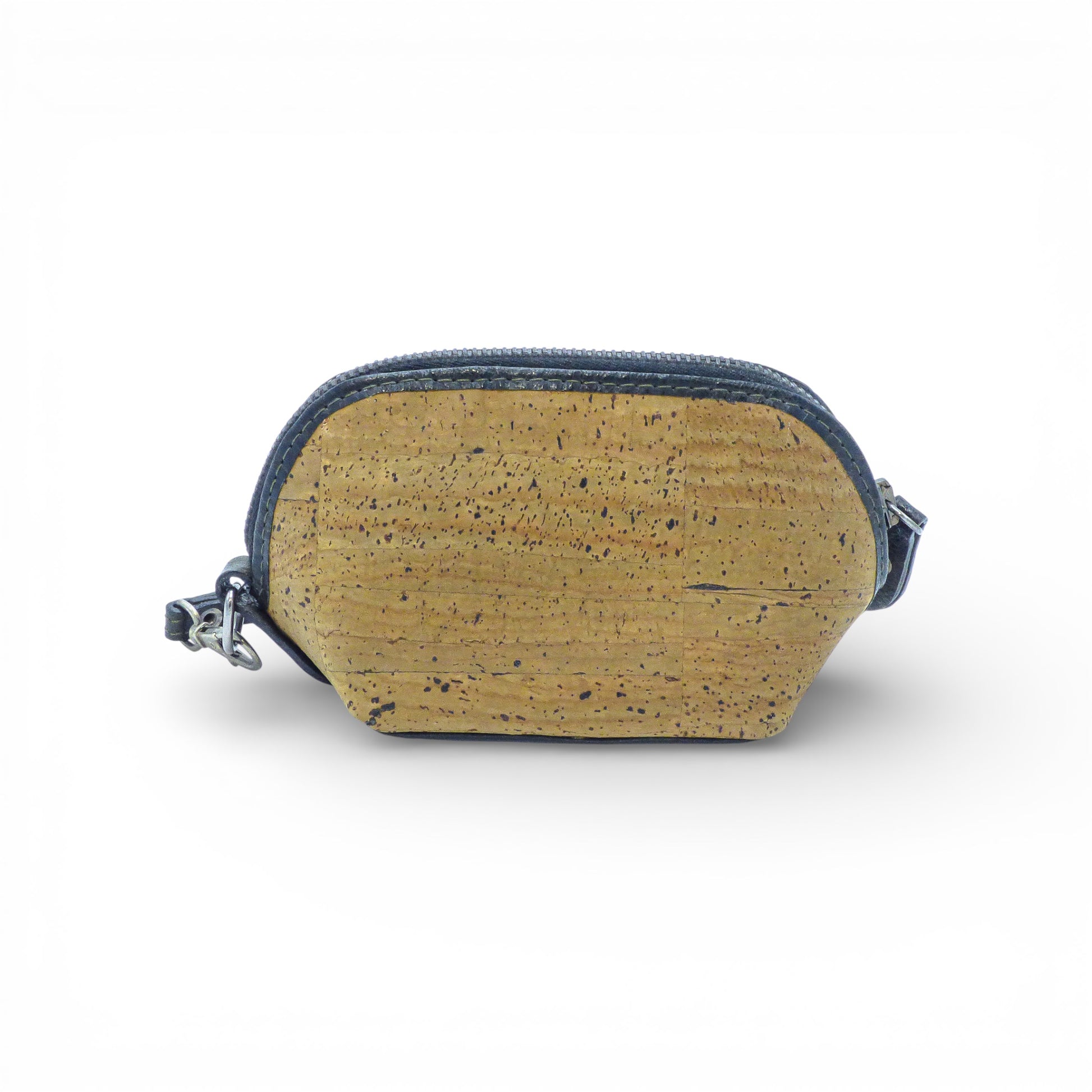 Porte monnaie en cuir et liège de Marla Pais, design élégant et original, idéal pour un cadeau haut de gamme.