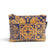 Motif azulejos bleu marine et doré sur porte-monnaie