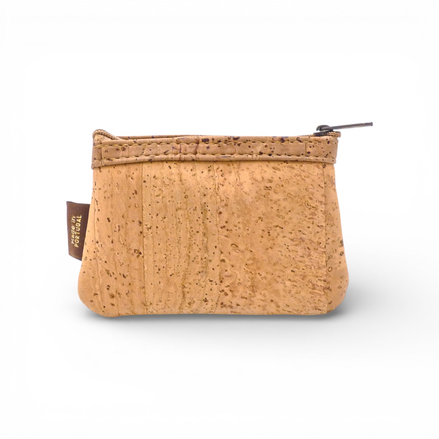 Porte-monnaie "Magma" en liège avec motif unique, couleur écorce chêne, par Amador Varum.