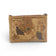 Porte-monnaie liège motif carte urbain, style aventurier minimal