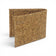 Portefeuille homme bifold en liège mosaïque losanges marron
