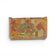 Portefeuille liège mosaïque couleurs chaudes, design boho artiste