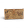 Porte-monnaie zippé liège motif urbain carte craquelée, vintage