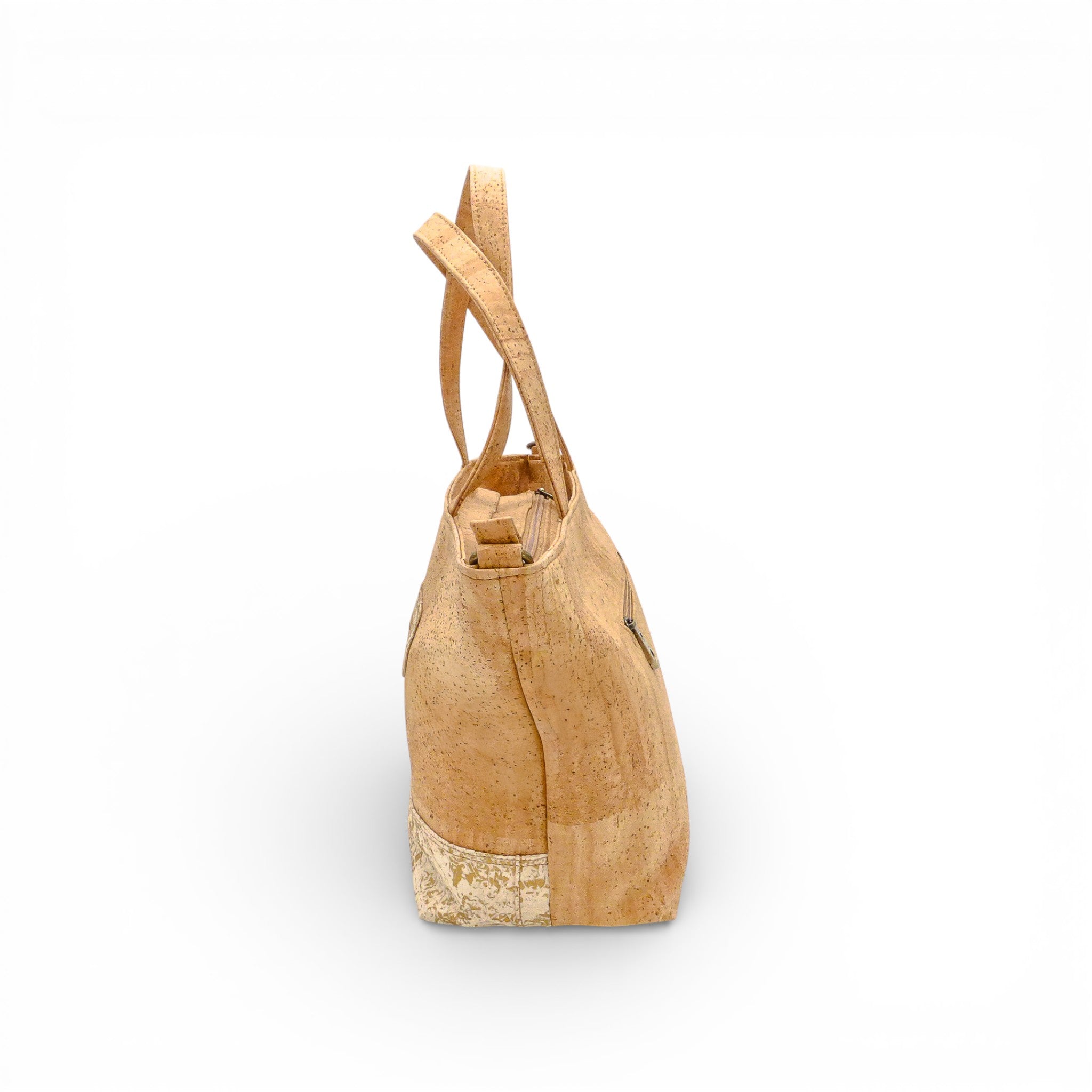 Sac à main liège Relief Montado — vue profil motif latéral naturel texture sac