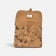 Sac à dos compact en liège motif Calcado, poche avant pavée brun et doré