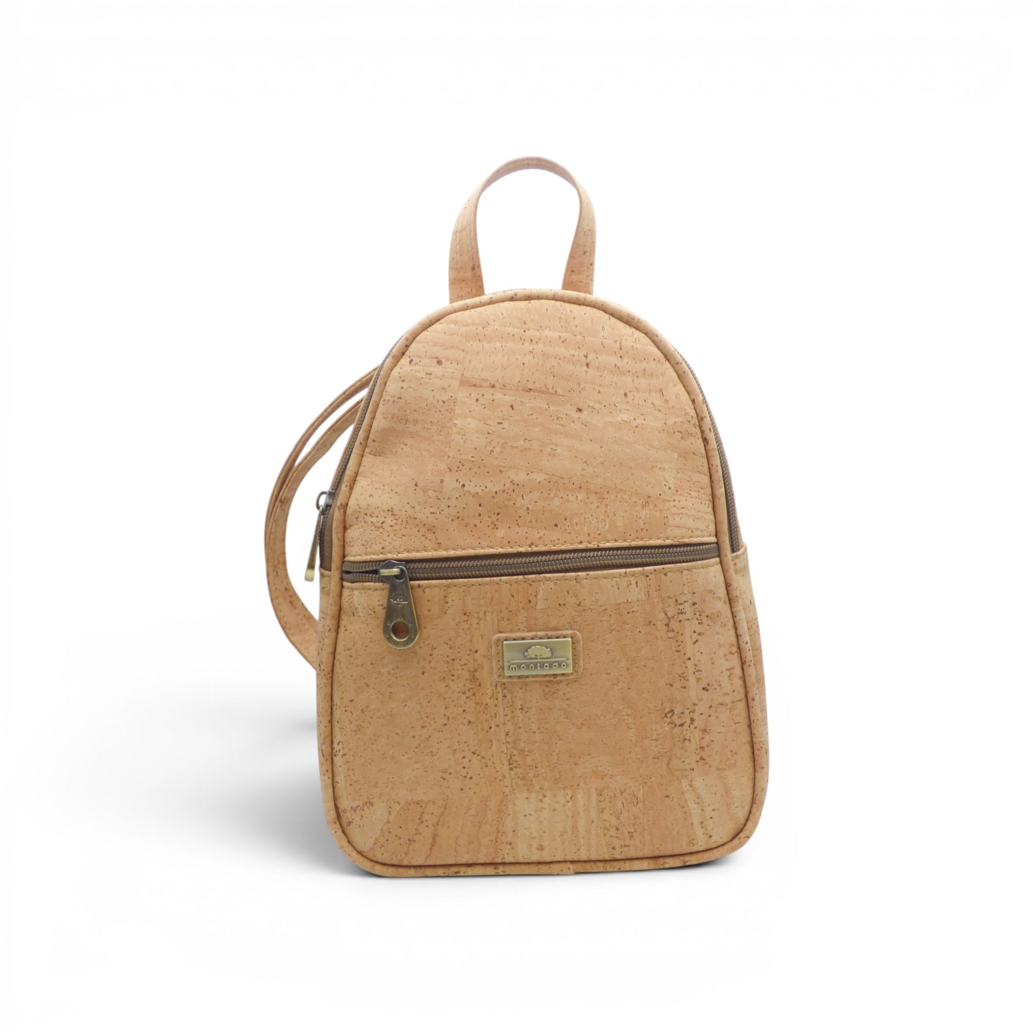 Détail du dos en liège naturel du sac à dos Montado, texture authentique et écoresponsable