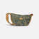 Sac banane évasé en liège motif Oceano, mosaïque bleu vert à éclats d'or