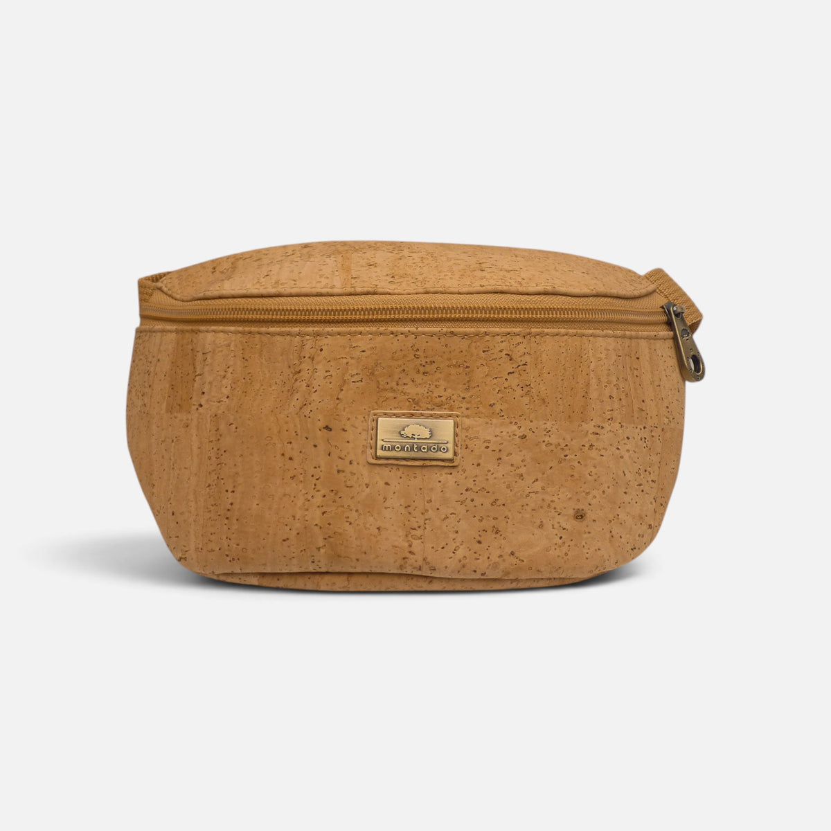 Sac banane en liège Taco, brun bois strié pour un look homme sobre