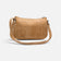 Dos d'un sac bandoulière en liège naturel uni, couture périphérique fine