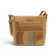 Sac bandoulière liège marbre rayures bleu-orange multipoches