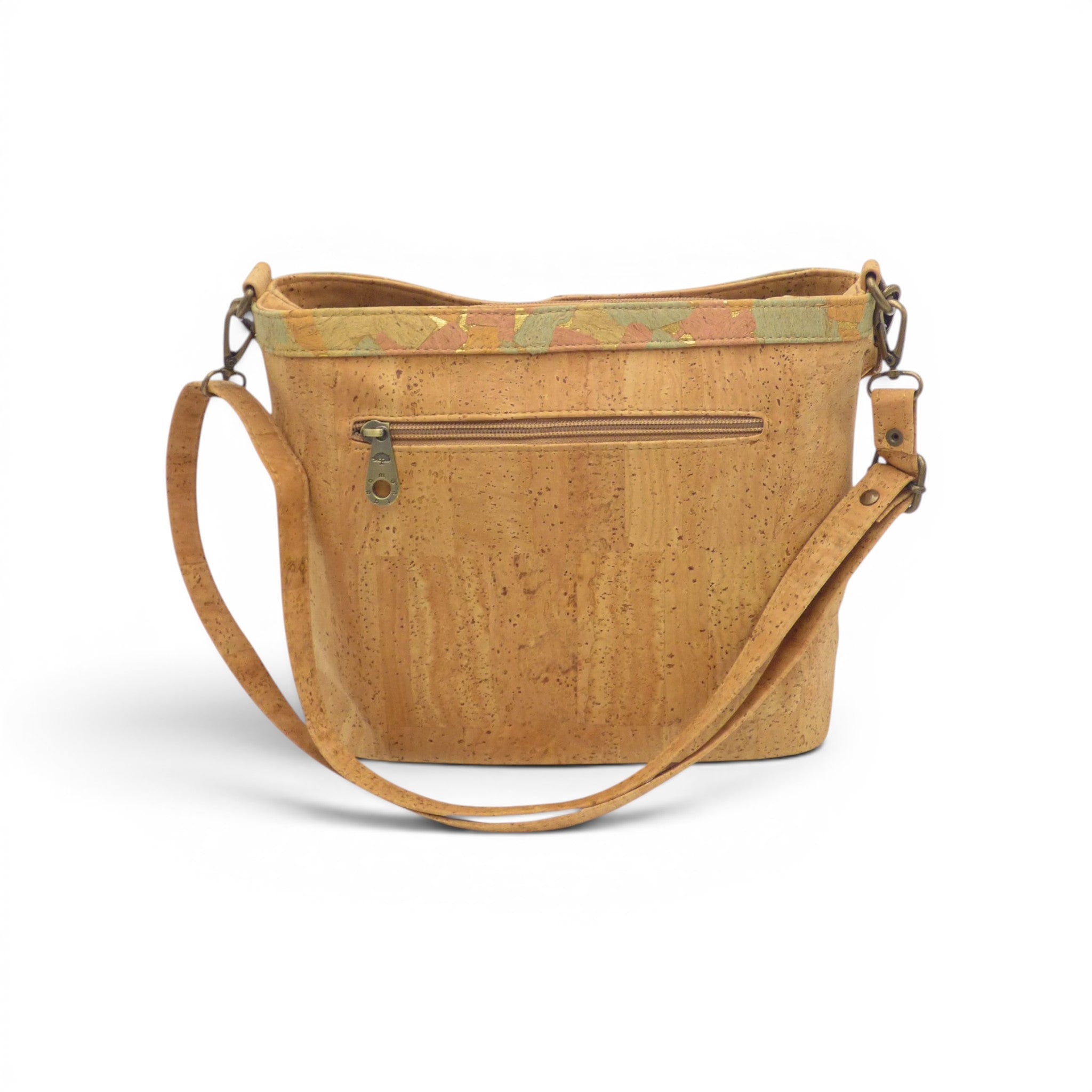 Sac organiseur liège naturel bordure mosaïque