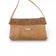 Pochette en liège, bandeau marbré brun veiné — Montado, vue de face, format long, Portugal