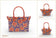 Sac à main modulable en liège Coquelicot montré dans ses trois formes : cabas à plat, évasé en V et boule