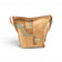 Sac seau liège patchwork bleu-vert-beige-doré vue face