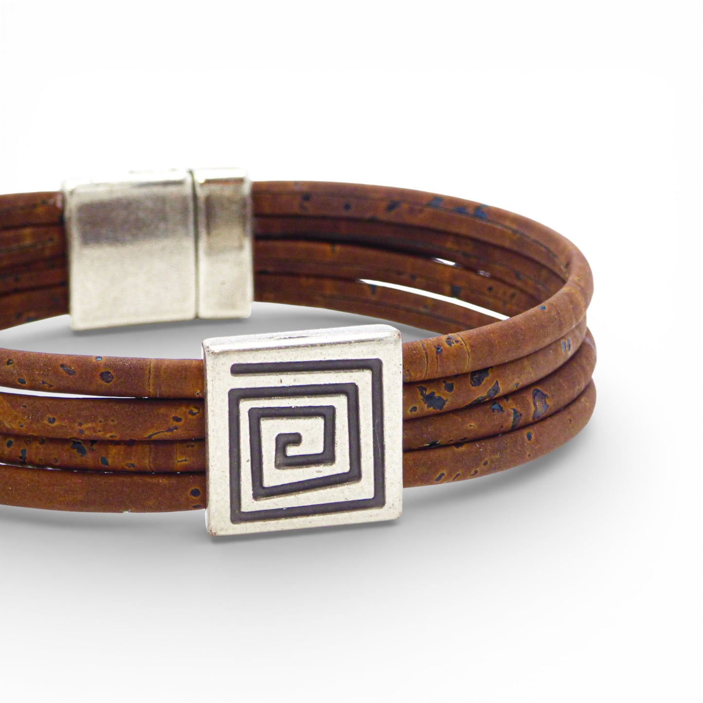 Bracelet "Grecque" Triple Cordon en Liège – Artipel