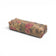Trousse liège motif floral tropical rose feuilles vertes