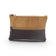 Trousse liege bicolore marron fonce et beige naturel